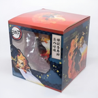 Product packaging with character illustration and text on a white . Demon Slayerbackground