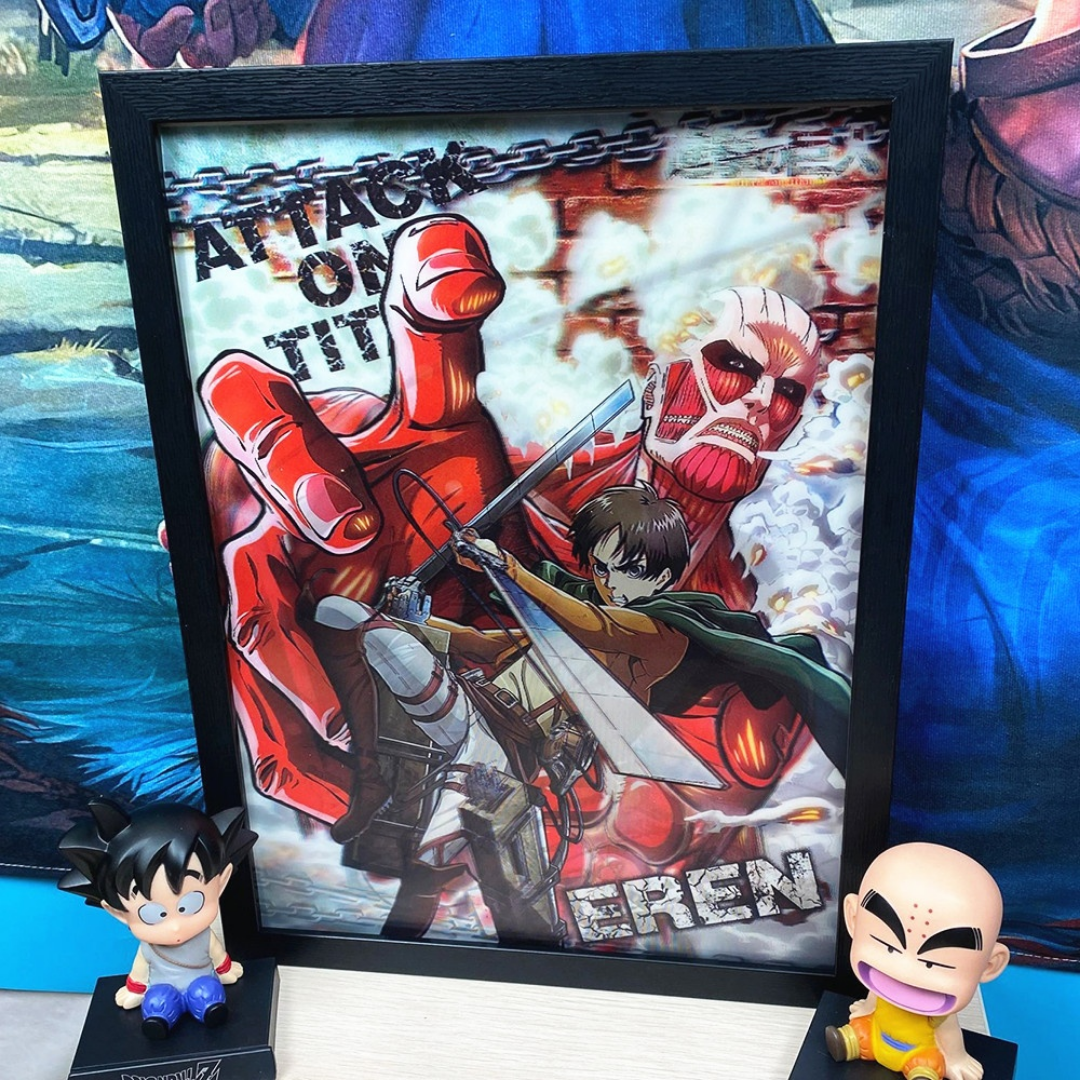 Attack on Titan 3D Poster