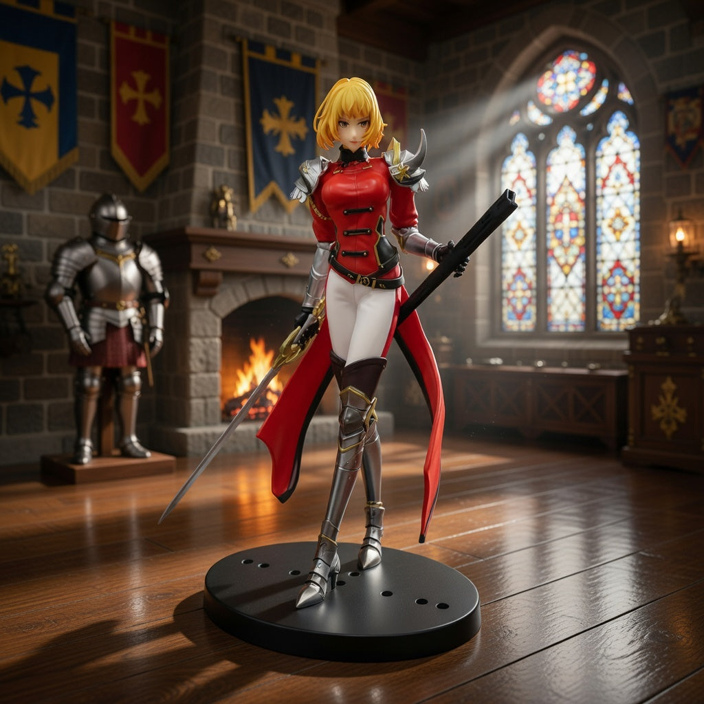 ScandiAnime Cha Hae-in figure, detailed anime character collectible with intricate costume and expressive pose.