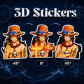 One Piece - Ace 3D Stickers - ScandiAnime