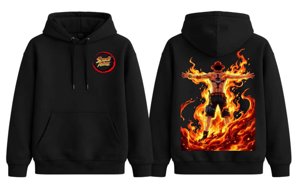 One Piece - Ace Hoodie - ScandiAnime