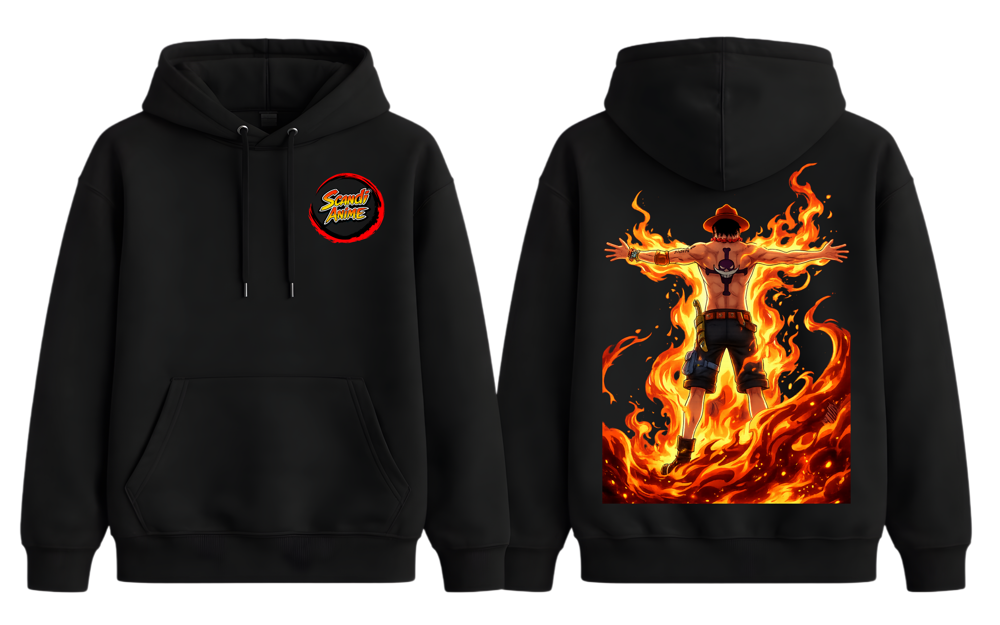 One Piece - Ace Hoodie - ScandiAnime