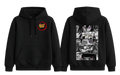 Black Naruto Shippuden hoodie by ScandiAnime featuring character graphic and comfortable fabric for fans of the anime series.