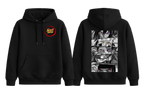 Black Naruto Shippuden hoodie by ScandiAnime featuring character graphic and comfortable fabric for fans of the anime series.