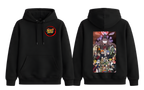 Black Naruto Shippuden hoodie from ScandiAnime with character graphics, casual fit, and comfortable fabric.