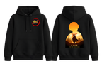 Black Zenitsu hoodie from ScandiAnime featuring a comfortable hoodie design with Zenitsu character artwork.