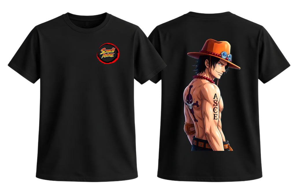 One Piece - Ace T-Shirt - ScandiAnime