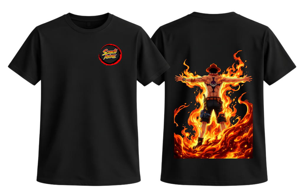 One Piece - Ace T-Shirt - ScandiAnime