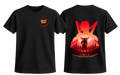 Black Tengen T-Shirt by ScandiAnime featuring a stylish graphic print on the front.