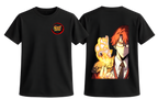Black Choi Jong-In T-Shirt by ScandiAnime featuring a 3D graphic design, casual fit, and soft fabric for comfortable wear.