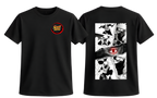 Black Kakashi T-Shirt from ScandiAnime featuring a detailed illustration of Kakashi Hatake from Naruto.