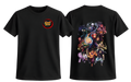 Black Jujutsu Kaisen T-Shirt by ScandiAnime featuring bold graphic design and manga-inspired artwork.