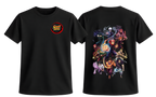 Black Jujutsu Kaisen T-Shirt by ScandiAnime featuring bold graphic design and manga-inspired artwork.