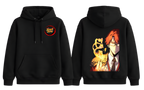 Black Choi Jong-In hoodie by ScandiAnime, featuring a comfortable hoodie with a sleek design and front pocket.
