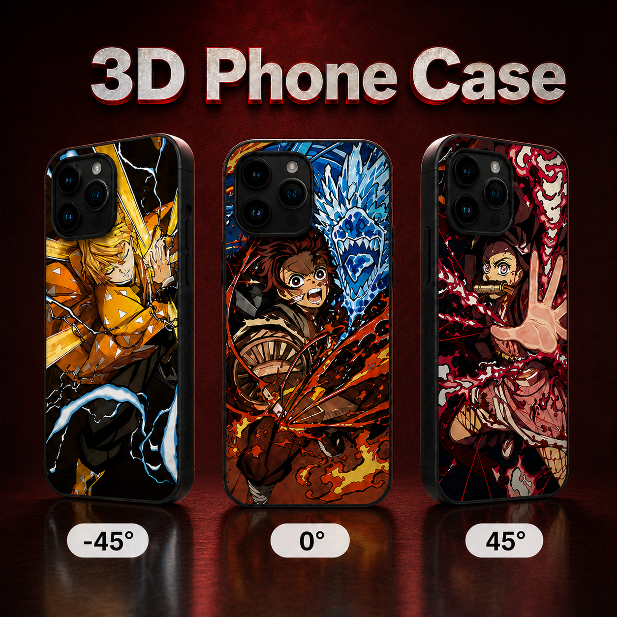 Demon Slayer 3D Phone Case - ScandiAnime