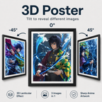 Demon Slayer - Giyu 3D Poster - ScandiAnime