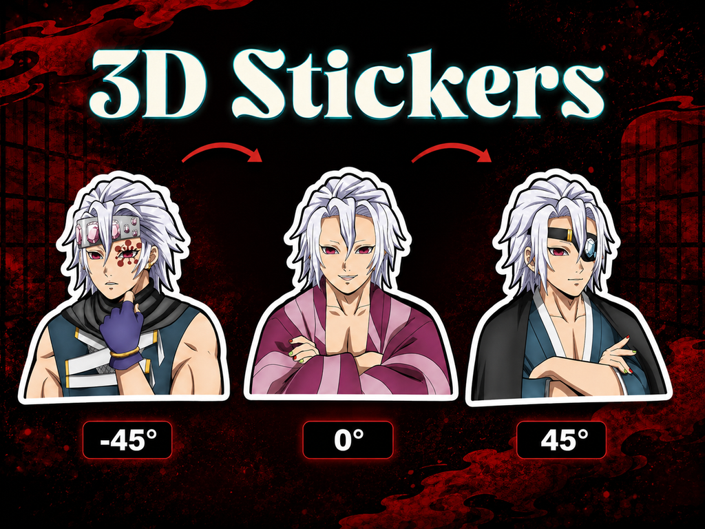 Demon Slayer - Tengen 3D Stickers - ScandiAnime