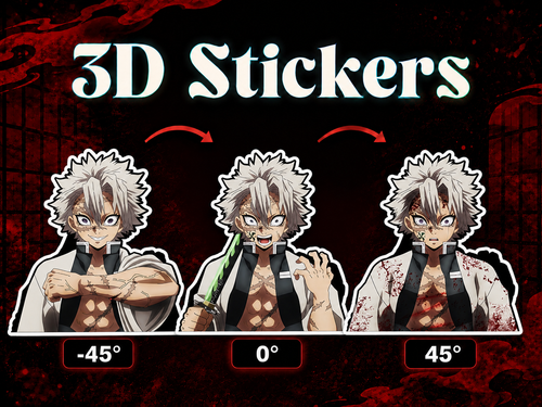Demon Slayer - Sanemi 3D Stickers - ScandiAnime