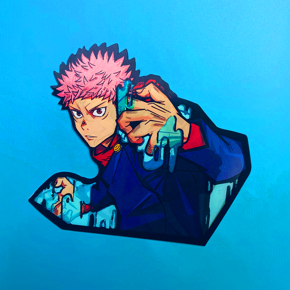 Yuji and Sukuna 3D Stickers - ScandiAnime