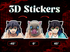 Demon Slayer - Inosuku 3D Stickers - ScandiAnime
