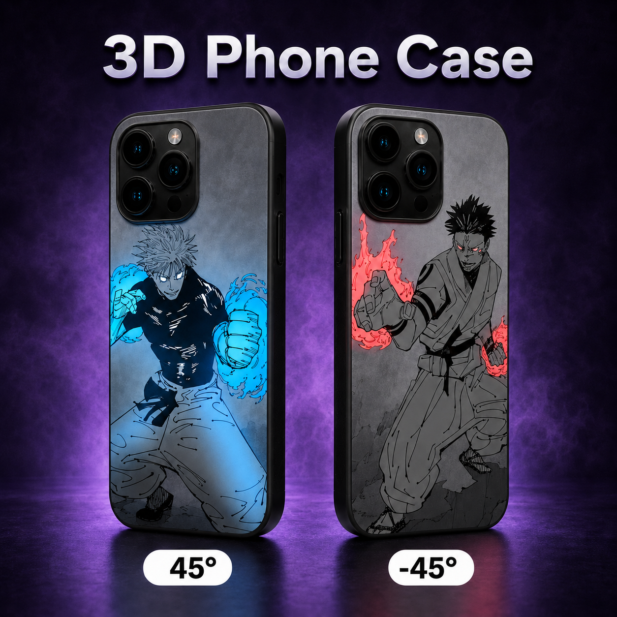 Jujutsu Kaisen - Gojo and Sukuna 3D Phone Case - ScandiAnime
