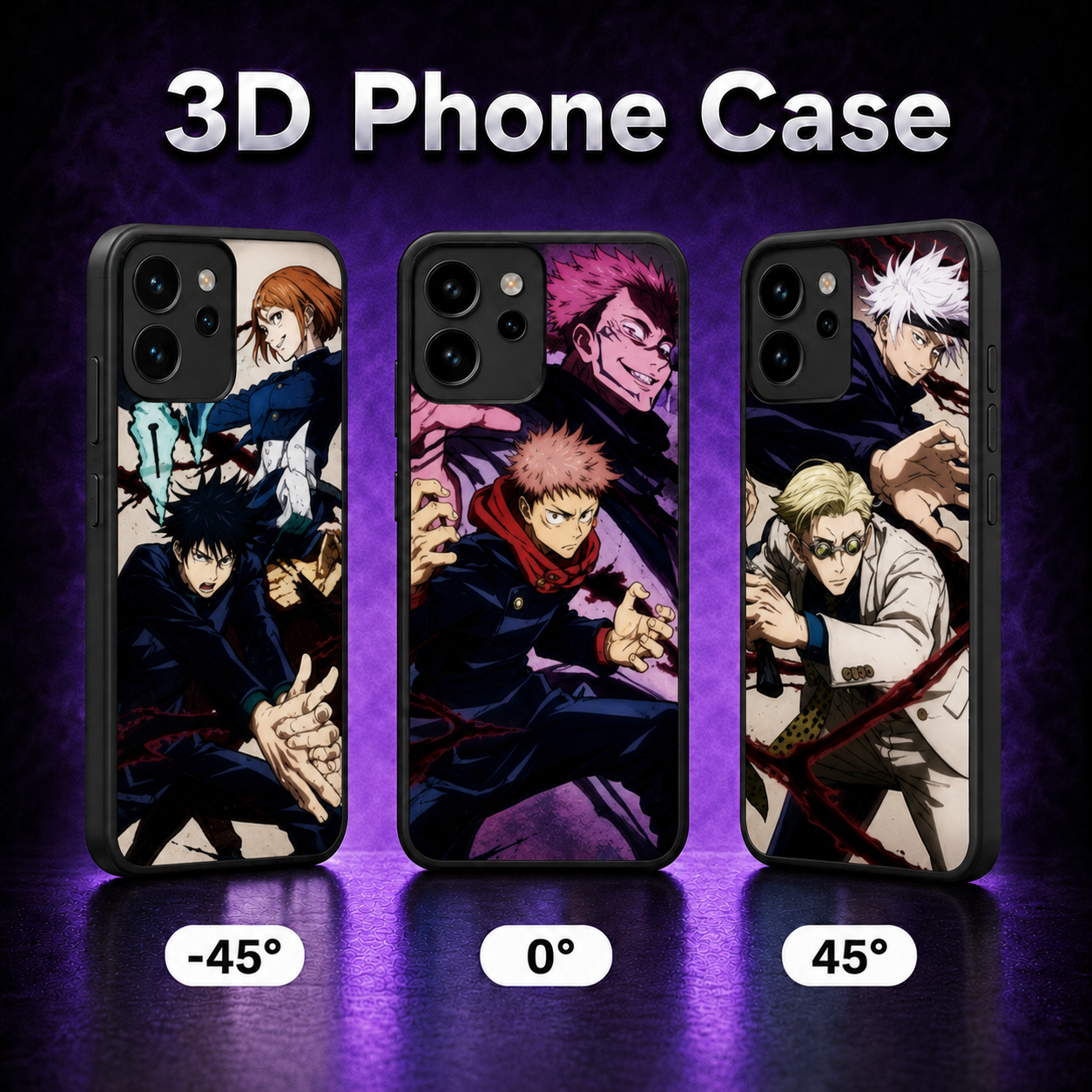 Jujutsu Kaisen 3D Phone Case - ScandiAnime