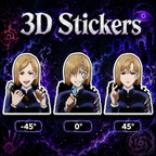 Jujutsu Kaisen - Kugisaki 3D Stickers - ScandiAnime