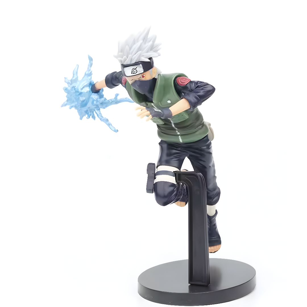 ScandiAnime Kakashi figure from Naruto series, detailed collectible figure with Kakashi Hatake's iconic mask and attire.