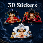 One Piece - Luffy 3D Stickers - ScandiAnime