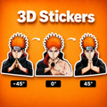 Naruto - Pain 3D Stickers - ScandiAnime