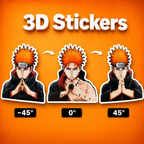 Naruto - Pain 3D Stickers - ScandiAnime