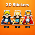 Naruto 3D Stickers - ScandiAnime