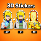Naruto - Minato 3D Stickers - ScandiAnime