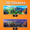 Naruto - Konoha 3D Stickers - ScandiAnime
