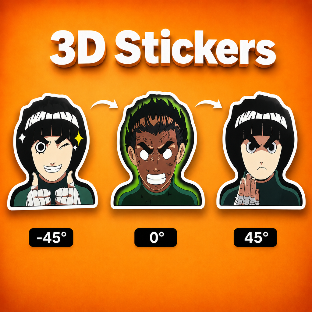 Naruto - Rock Lee 3D Stickers - ScandiAnime