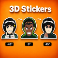 Naruto - Rock Lee 3D Stickers - ScandiAnime
