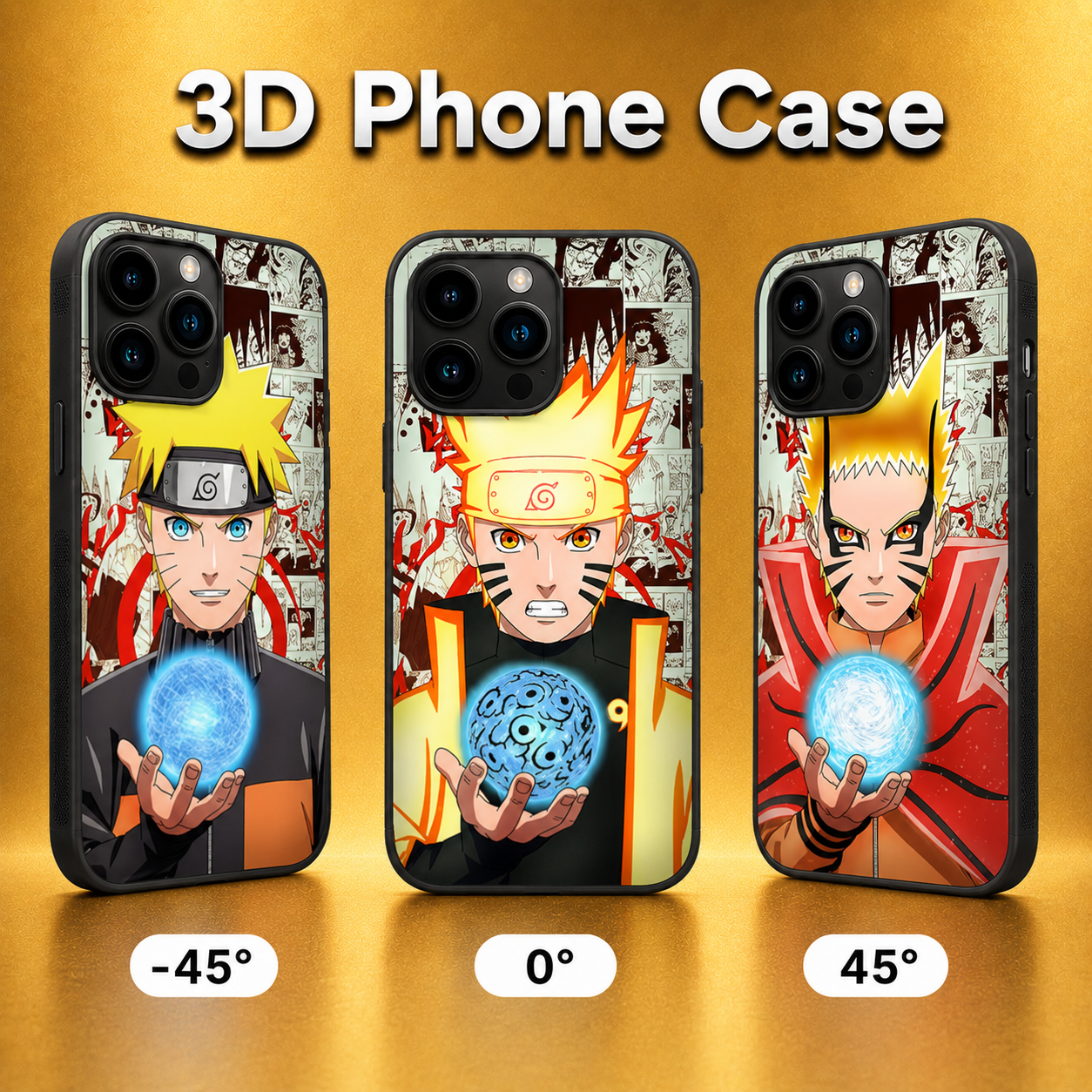 Naruto 3D Phone Case - ScandiAnime