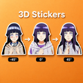 Naruto - Hinata 3D Stickers - ScandiAnime