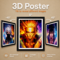 Naruto, Sasuke and Kakashi 3D Poster - ScandiAnime