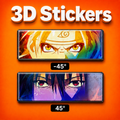 Naruto and Sasuke 3D Stickers - ScandiAnime