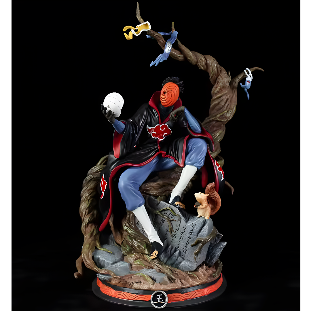 ScandiAnime Obito figure from the Naruto series, detailed collectible figure with vibrant colors and intricate design.