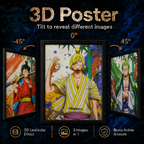One Piece - Luffy, Zoro and Sanji 3D Poster - ScandiAnime