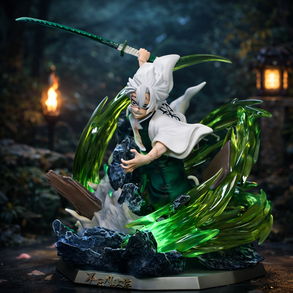 Sanemi Shinazugawa figure from ScandiAnime, detailed collectible figure of the Demon Slayer character standing in a dynamic pose.