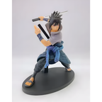ScandiAnime Sasuke figure from Naruto series, detailed collectible figure showcasing Sasuke Uchiha in dynamic pose.