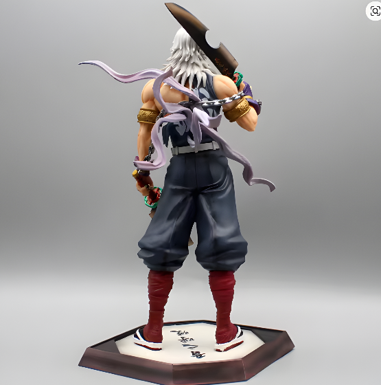 ScandiAnime Tengen Uzui figure showing detailed design and vibrant colors, perfect for Demon Slayer anime collectibles.
