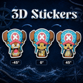 One Piece - Tony Chopper 3D Stickers - ScandiAnime