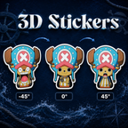 One Piece - Tony Chopper 3D Stickers - ScandiAnime