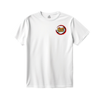 White Tanjiro T-shirt by ScandiAnime featuring front view of character illustration on a casual T-shirt.