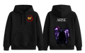 ScandiAnime Solo Leveling Arise hoodie featuring bold graphic design, comfortable fit, and casual style in black fabric.