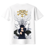 ScandiAnime Megumi T-Shirt featuring a stylish graphic design on soft cotton fabric, perfect for casual wear.